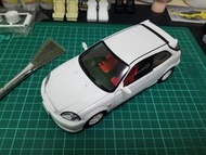 非賣品 1/24 Fujimi Honda Civic Type R EK9 模型車