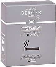 Set of 2 Car Odor Diffuser Refill - Ceramic System - 4/6 Weeks Ceramic Diffusion Time - Lampe Berger Fragrance - Made in France (Anti Tobacco Odor)