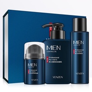 3pcs set Men's skin care moisturizing men Pencuci muka lelaki set Facial cleanser Toner nivea man ka