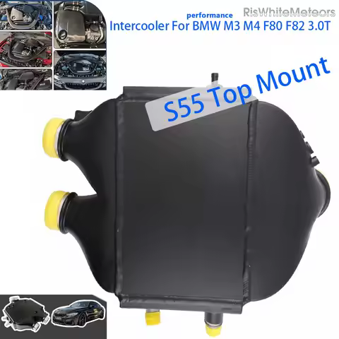 S55 Top Mount Intercooler cooler Performance Aluminum for BMW S55 Engine M3 F80; M4 F82 F83;M2 Compe