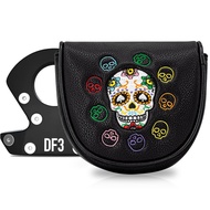 Cross-Border Golf Putter Protective Cover Skull Pattern LAB DF3 Strong Magnetic Closing Putter Cap C