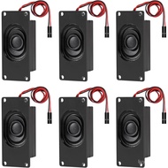 6pcs Speakers 3 Watt 8 Ohm Mini Speaker 8ohm 3w Loundspeaker Micro Speaker with 2.54mm Dupont Interf