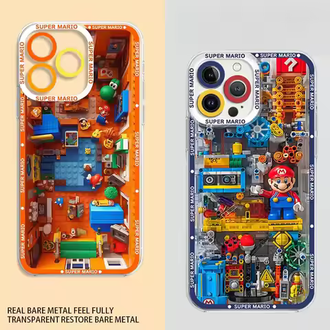 Game Super Marios Building Blocks Case For Realme C53 C55 C67 C63 C33 C30 C35 C51 C21Y C25Y C20 C21 