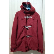UKAY: Johnbull Red Duffle Winter Coat Medium