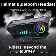 Integrated Bluetooth Motorcycle Helmet Earphones Y10 Intercom Long Battery Life Waterproof 3D Full F