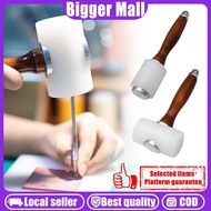 Leather Carving Hammer Craft/Nylon Straight Head Mallet/Wood Handle Punching/Leather Art Stamping Ha