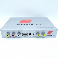 Set Top Box TV Digital DVB T2 EVINIX Khusus Mobil Twin tunner