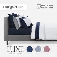 Horgen Luxe Collection Elva Hotel Series Egyptian Cotton Quilt Cover Bed Set (Quilt Cover Set, INCLU
