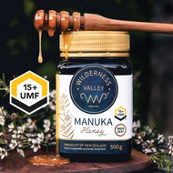 Wilderness Valley Premium Manuka Honey UMF 15+, 500g, New Zealand,  BB Date: Feb 2025, Glyphosate Free