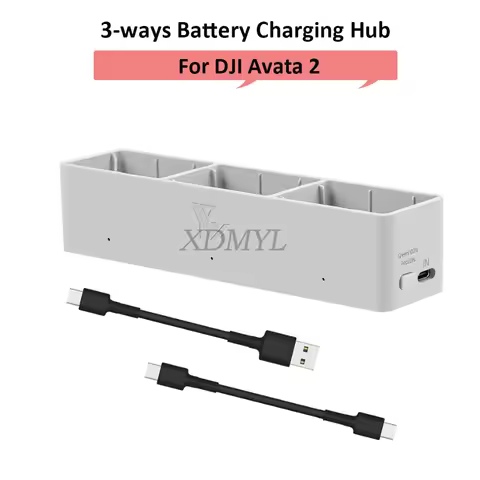 3-ways Battery Charger Hub For DJI Avata 2 Intelligent Flight Battery Charger Housekeeper For DJI Av