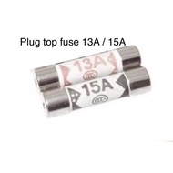 13a plug top fuse (10pcs) / 15a plug top fuse (10pcs) / fuse plug top/ fuse 13A / 15A