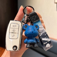 เคสสำหรับ Ford กุญแจ  ford fiesta focus Ecosport kuga escape falcon b-max c-max eco sport เคสกุญแจแฟชั่นเคสกุญแจน่ารักเคสใส่กุญแจ  Ford  TPU Key Cover  พวงกุญแจรถFord