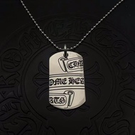 4G8U Chrome Hearts Large Scroll Military Brand Necklace Retro Sweater Chain Accessories