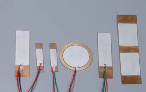 2pcs PZT Bimorph Piezoelectric Ceramic Vibrator Generator Sensor Single Crystal Double Crystal Piezo