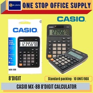 CASIO CALCULATOR MX-8B / CASIO / CALCULATOR / Kalkulator MX-8B 8 DIGITS
