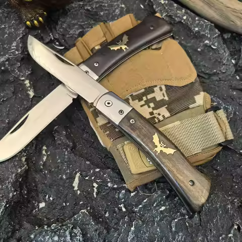 Folding Knife Finka opinel Portable Tool Knife for Peeling, Camping & Daily Use, Small Multi-Purpose