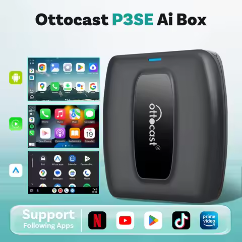 OTTOCAST Express P3 SE CarPlay AI Box Wireless Android Auto QCM6125 Smart Video Box Car Accessories 