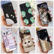 For Google Pixel 8 Pro / Pixel 8A Silicone Case Soft Black TPU Protective Cover For Google Pixel 8 P