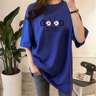 [AMYGO] 2752 M-5XL T shirt Woman Plus Size Women T shirt Clothes Loose T shirt