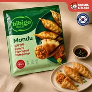 CJ Bibigo Korean Kimchi Dumplings, Mandu 김치만두, Imported, Ready To Eat [420g]