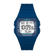 TIMEX TW5M55700 ACTIVITY&amp;STEP TRACKER นาฬิกาข้อมือผู้ชายและผู้หญิง Digital สายซิลิโคน สีน้ำเงิน หน้าปัด 40 มม.