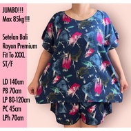 FITS 70-85KG SUPER JUMBO ABSTRACT BALI CLOTHES SET FIT TO 3XL CODE ST/REAL PICT FLOWER