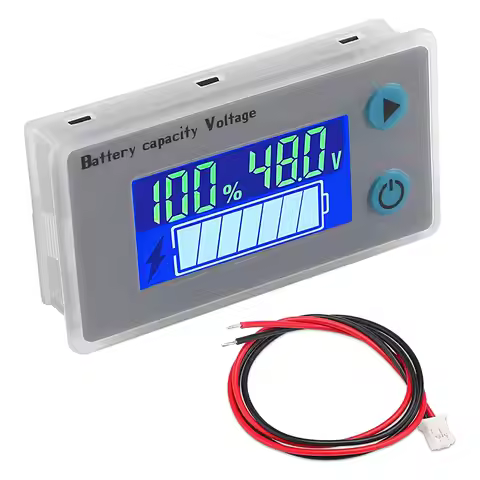 JS-C33 10-100V Universal Battery Capacity Tester Voltage Indicator 12V 24V 36V 48V 60V 72V LCD Batte