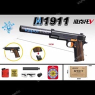 Terlaris Pistol Mainan Anak Toy Gun M1911 Dengan Magazine Peluru Water Gel