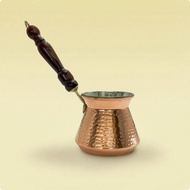Copper Cezve Hammered Turkish-Style Coffee Pot Copper Coffee Pot Embossed Kitchenware Tin-Plated Lin