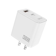 KIVEE ตัวเสียบชาร์จโทรศัพ USB Type C Charger 38W Portable USB C Charger Support Type C PD Fast Charg