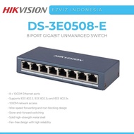 Hikvision DS-3E0508-E 8 Port Gigabit Switch 2Yr Warranty