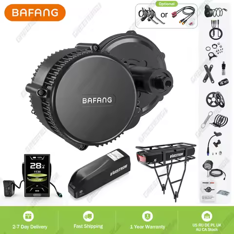 BAFANG 48V 500W Mid Drive Motor Kit 48V BBS02 BBS02B Electric Bicycle Bike Conversion Kits 8fun EBik