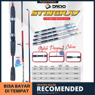 Joran Pancing Daido Stringray 150 165 180 210 240 fiber padat laut Kuat Panjang Sudah Packing Pipa A