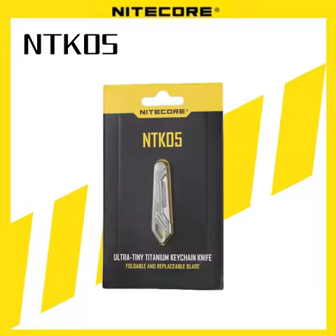 NITECORE NTK05 Keychain Knife UltraTiny Titanium Lightweight Multiple Purpose Folding Knife Portable