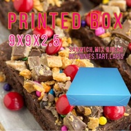 printed box 9x9x2.5 lapis/brownies/talam