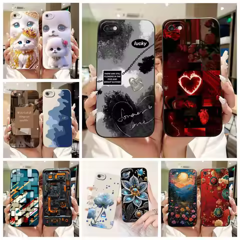 For Apple iPhone 6 Plus Case iPhone6S Luxury Candy Painted Cover Shockproof Soft TPU Phone Case For 