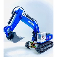 1558 Remote Control Backhoe Steel Head Complete Functions Scale 1:18
