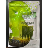 * ORIGINAL * Spring Seeds  F1 Green Concubine Okra 338 200g / biji benih " ready stock "