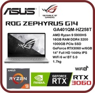華碩 - ROG Zephyrus G14 GA401QM-HZ258T ( Ryzen 9 5900H/ RTX3060/ 16GB RAM/ 1TB SSD/ 14" FHD 144Hz IPS 