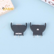 A&W 10Pcs  Plastic CR2032 2032 3V Half-Round Cell Coin Vertical Battery Holder Battery Soet Case Mod