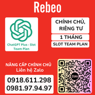 Nâng Cấp Chính Chủ ChatGPT Plus Slot Team Plan GPT4 - REBEO Shop