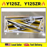 Stiker sticker body stripe cover set (15) yamaha y125z y125zr 125z 125zr YELLOW KUNING DIRAJA COVERS