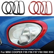 2pcs  For MINI COOPER F54 F55 F56 F57 F58 F59 R60 R56 R57 R58 R59 Front/Rear Lamp Frame Headlight Tr