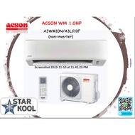 ACSON 1.0HP (NON-INVERTER) WALL MOUNTED AIR CONDITIONER, AVO R32 (A3WM10N/A3LC10F), PENGHAWA DINGIN 