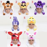 FNAF hat Five Nights At Freddy's Plush Freddy Fazbear foxy Cartoon Plush Cap