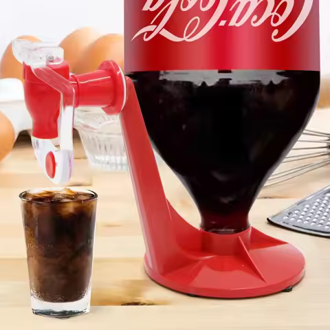 Soda Beverage Dispenser Bottle Coke Upside Down Drinking Water Dispense Machine Switch for Gadget Pa