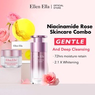 Ellen Ella Skincare Set Niacinamide Whitening Serum Brightening Cream Ginseng Cleaning Soap