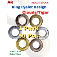 50 Pcs Ring Eyelet Cloud/Ring Eyelet Tiger/Curtain Ring/Ring Langsir/Gelang Eyelet
