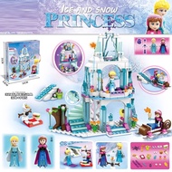 Compatible With Lego41062 Snow Castle Of Aisha Frozen Girl Disney Princess Building Block Toys