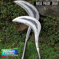 Sabit rumput gagang besi baja super tajam-aret rumput baja isen asli jawa-sabit jaminan tajam pemoto